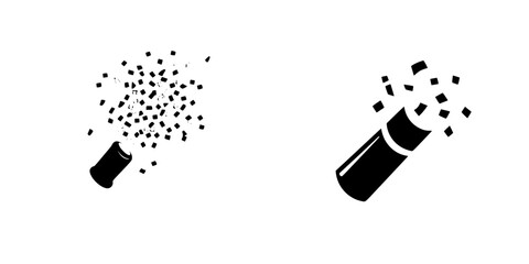 Confetti burst icon representing celebration and joy in a minimalist design