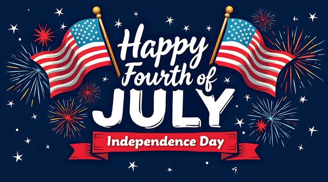 Happy fourth of july independence day celebration