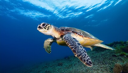 Obraz premium isolated sea turtle