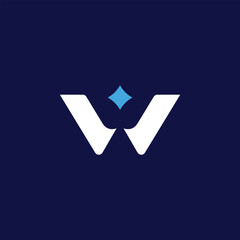 Modern, Abstract Letter "W" Logo Design.