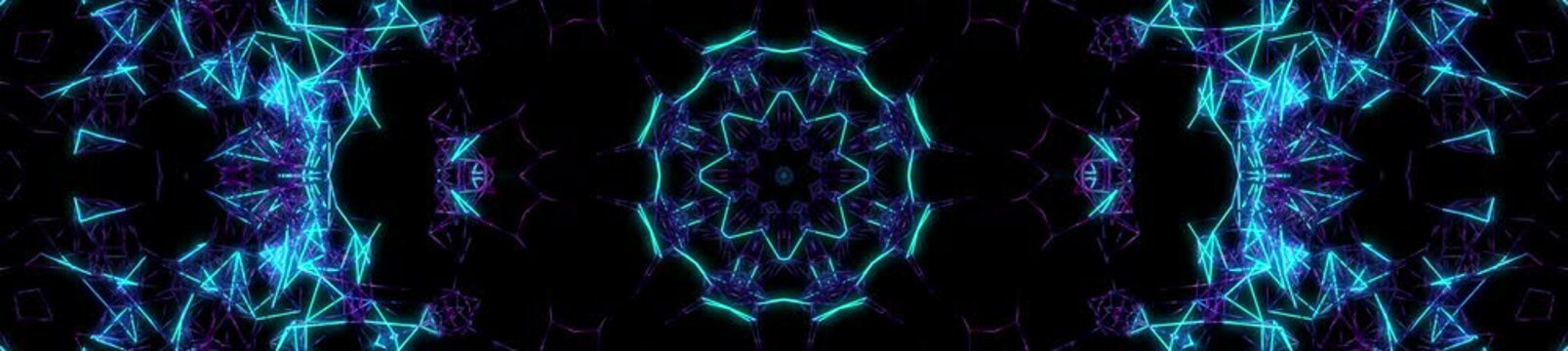Abstract Glow Kaleida. Loop animation