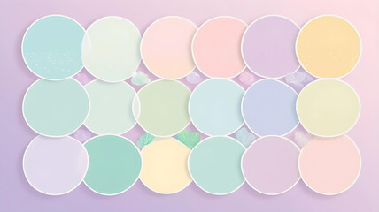 Pastel Circle Background Soft Hues and Elegant Design