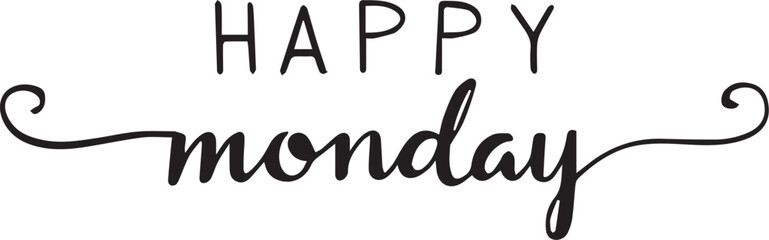 happy monday vector illustration of an abstract background