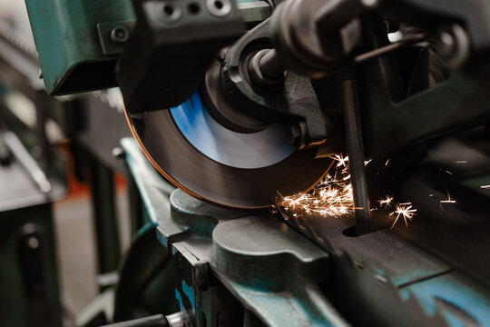 close up of a circular saw