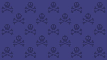 Pixel Skull and Crossbones Pattern Backgrounds