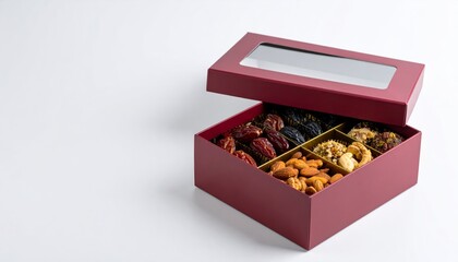 Dryfruit's luxurious packaging concept that blends modern elegance with a box design," AI generator "
