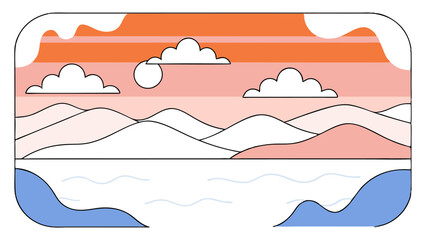 Serene Sunset Landscape