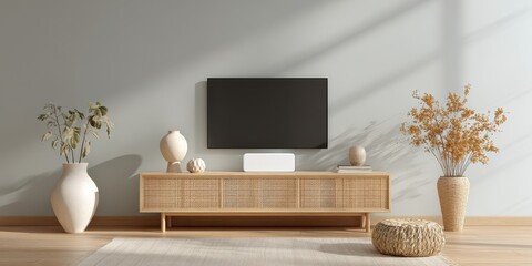 Modern television mockup banner