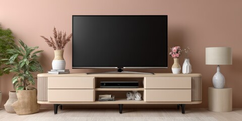 Fototapeta premium Modern television mockup banner