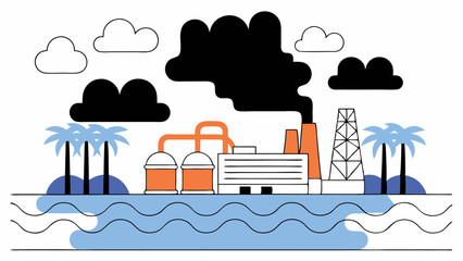 Industrial Pollution and Tropical Paradise