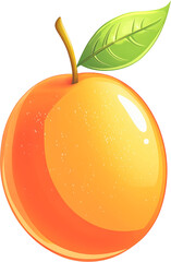Vibrant Cartoon Illustration of a Juicy Pomelo