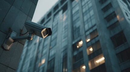 security camera on the office building, safety, cctv