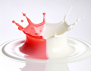 イチゴミルクのミルククラウン
Strawberry milk milk crown