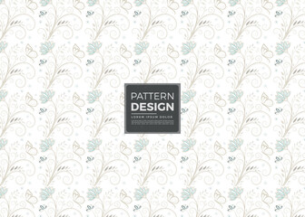 Seamless Hand-Drawn Floral Pattern for Fabric and Wallpaper Design