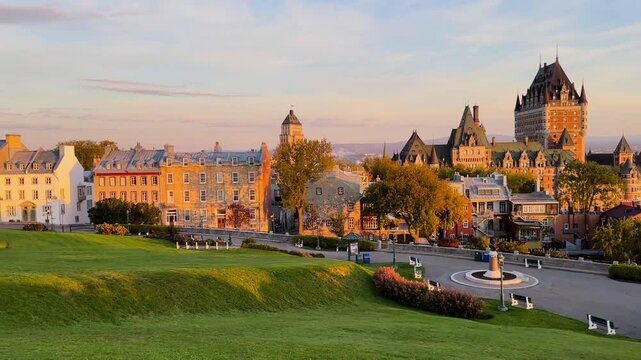Scenic View of Quebec City&rsquo;s Historic District