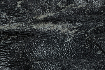 Vintage Worn Leather Texture Close-Up Background