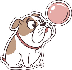 a cute dog is enjoying it's funny moment