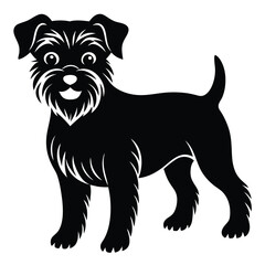 terrier vector icone set
