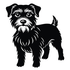 terrier vector icone set