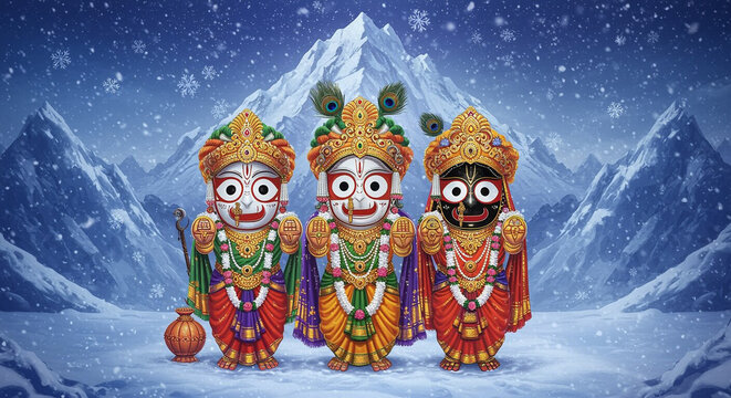 Rath Yatra car festival in Puri, Orissa, IndiaRath Yatra means Chariot Festival. with text subh rath yatra means happy rath yatra, peoples are celebrating the festival