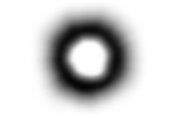 Dark Spray Paint Circle with Soft Edges on Transparent Background