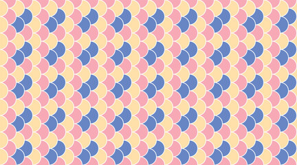 Fototapeta premium Abstract pastel scale pattern background. Perfect for websites, branding, and design projects needing a playful, modern, and subtly textured aesthetic. Evokes feelings of calm, joy, and creativity.