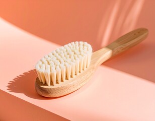 Stylish Wooden Hairbrush with Soft Bristles for Gentle and Effective Grooming
