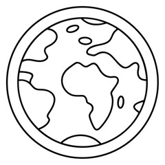 Eco-Themed Line Art Vectors – Earth Day Outline Icons
