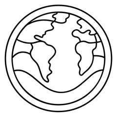 Eco-Themed Line Art Vectors – Earth Day Outline Icons