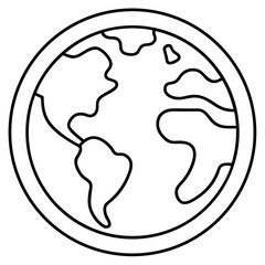 Eco-Themed Line Art Vectors – Earth Day Outline Icons