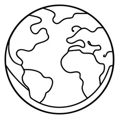 Eco-Themed Line Art Vectors – Earth Day Outline Icons