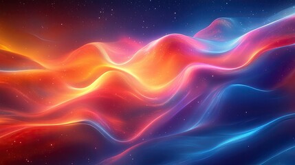 Abstract swirling vibrant wavy lines background