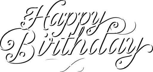 Happy Birthday Typography Vector Art, Birthday Wishes Typography Design, Colorful Birthday Text Vector, Creative Birthday Lettering Art, Birthday Greeting Typography Vector, Handwritten Birthday Text 