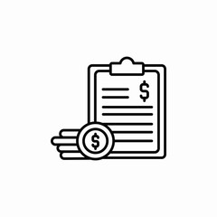 finances document icon sign vector