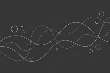 Stylish amorphous geometric backgrounds with abstract flowing motion and elegant circular art