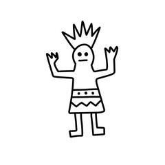 Mayan civilization tribal icon