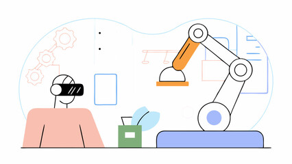 Virtual Reality and Robotic Automation in Industry