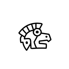 Mayan civilization tribal icon