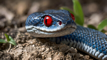 Fototapeta premium close up of a snake