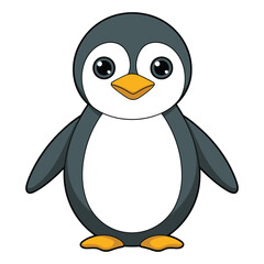 Obraz premium Cute Penguin Character in Vector Art Style