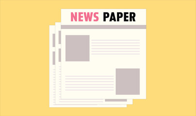 Newspaper vector illustration