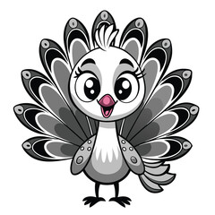 A cute, funny cartoon owl character with big eyes and a smile is flying happily with colorful wings among flowers and a busy bee, perfect for an animal illustration or vector art design