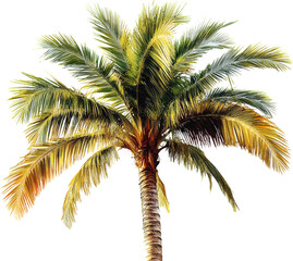 Vibrant Tropical Palm Tree Silhouette