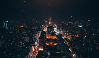 Fototapeta premium night city view