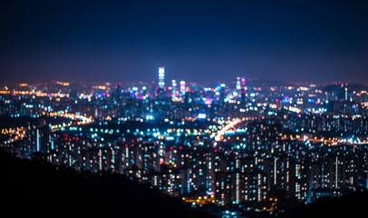 Obraz premium night city view