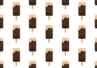 Delicious chocolate stick vector pattern illustration. Perfect for wallpapers, assets, etc.