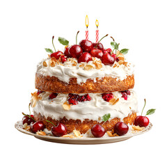 birthday cake isolated 