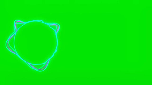 Energy Visualizer Audio Neon Greenscreen Background Assets Motion Graphic Music Podcast 4K