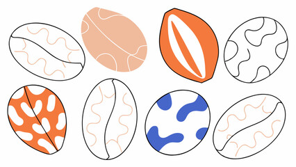 Abstract Coffee Beans Collection