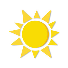 sun icon vector illustration design element for summer theme and illustration